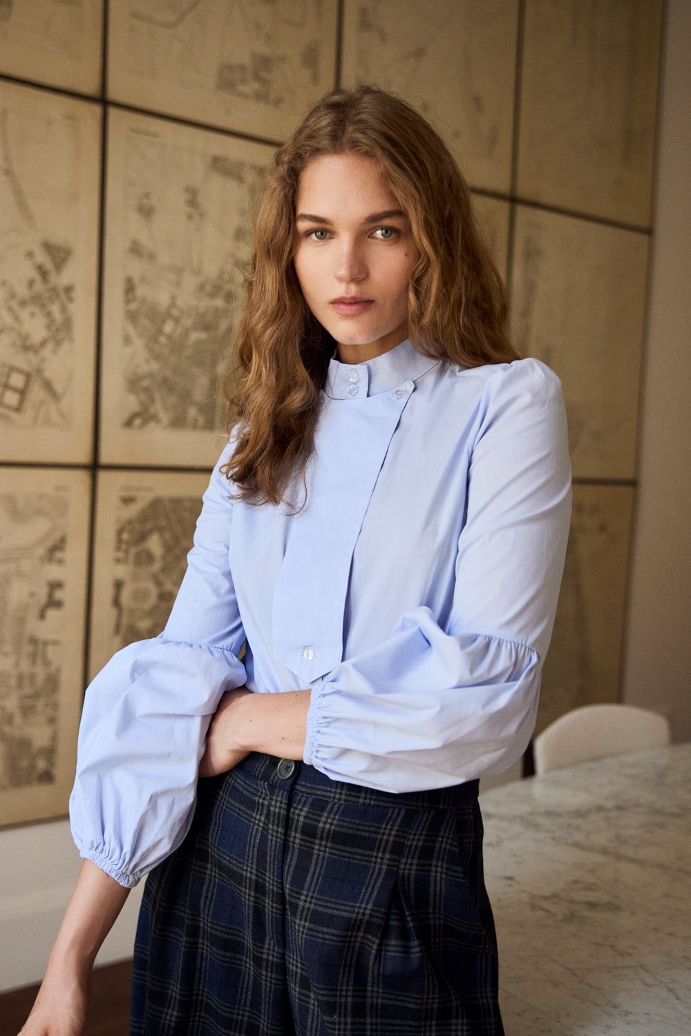 Chemise Johana bleu ciel