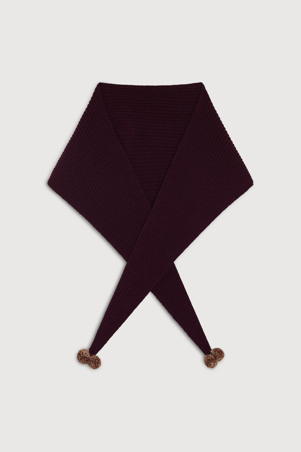 Bandana Burdeos con pompón