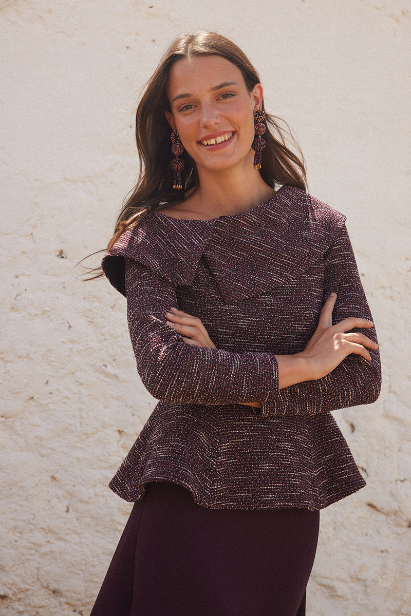 Falda Marcia Berenjena