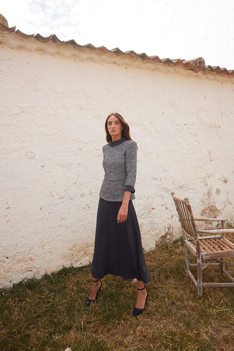 Vestido Leonor Marino