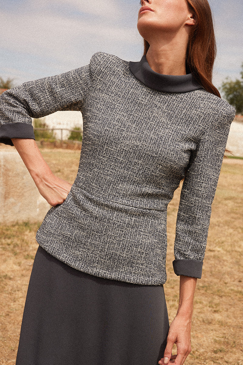 Vestido Leonor Marino