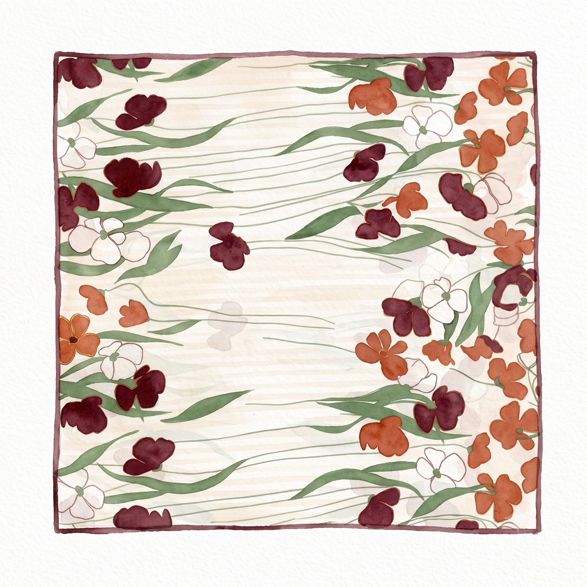 Foulard Fleurs