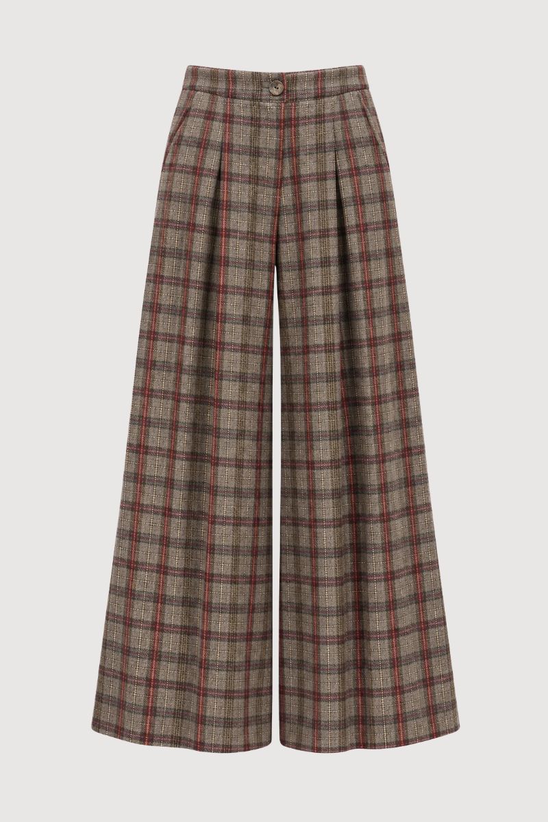 Pantalon Blas à carreaux gris