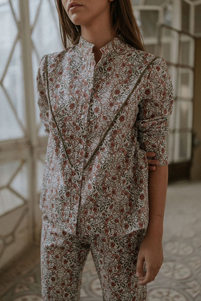 Pijama--de-flores-rosa-de-algodón-