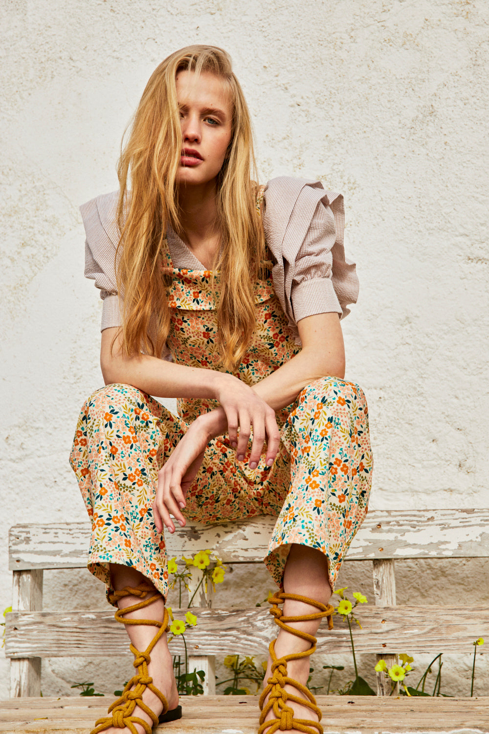 Pantalon Flora Jaune
