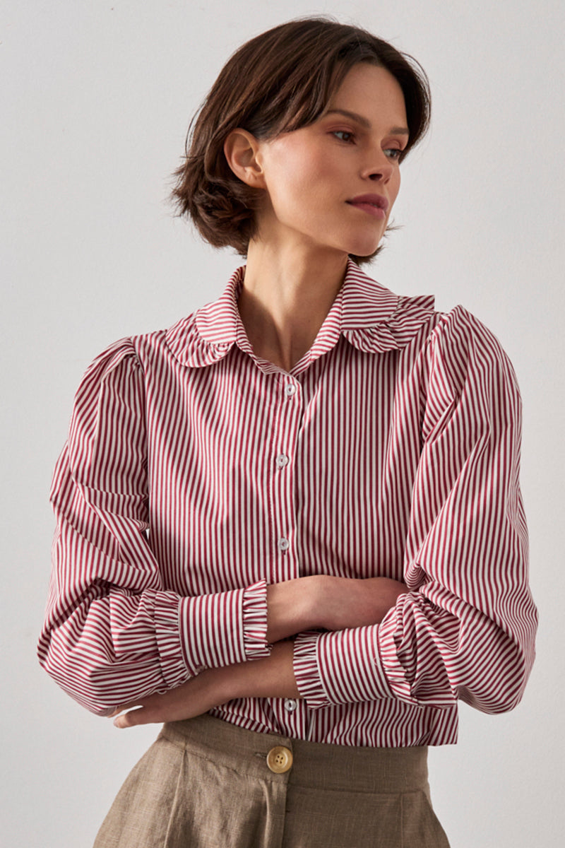 Chemise Mafalda Rayures Rouges