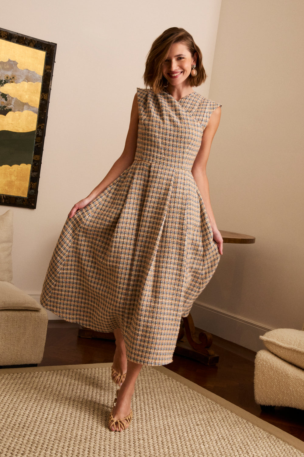 Robe Loreto pour marraine de mariage en hiver