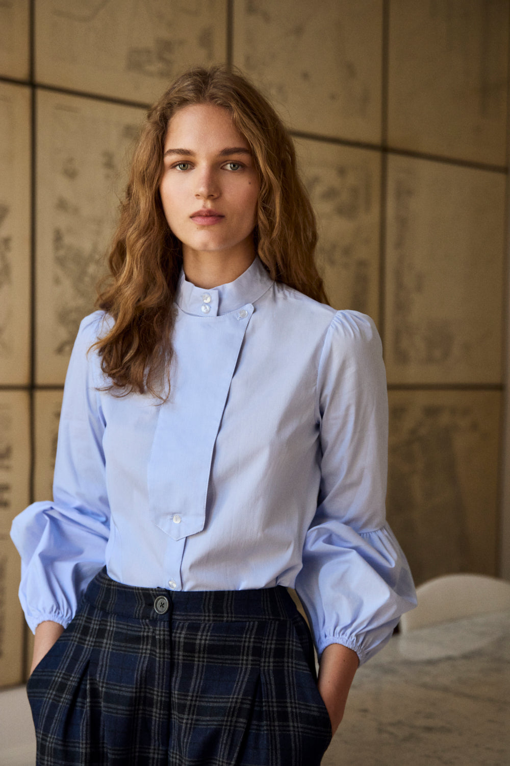 Chemise Johana bleu ciel