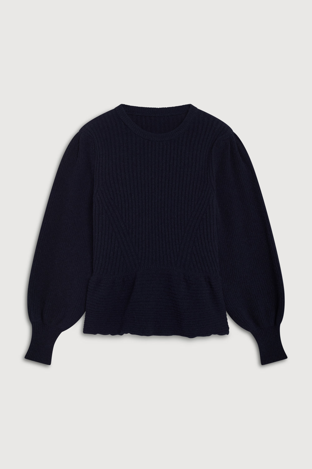 Jersey Peplum Marino