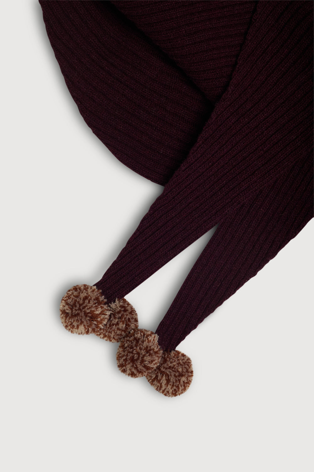 Bandana Burdeos con pompón