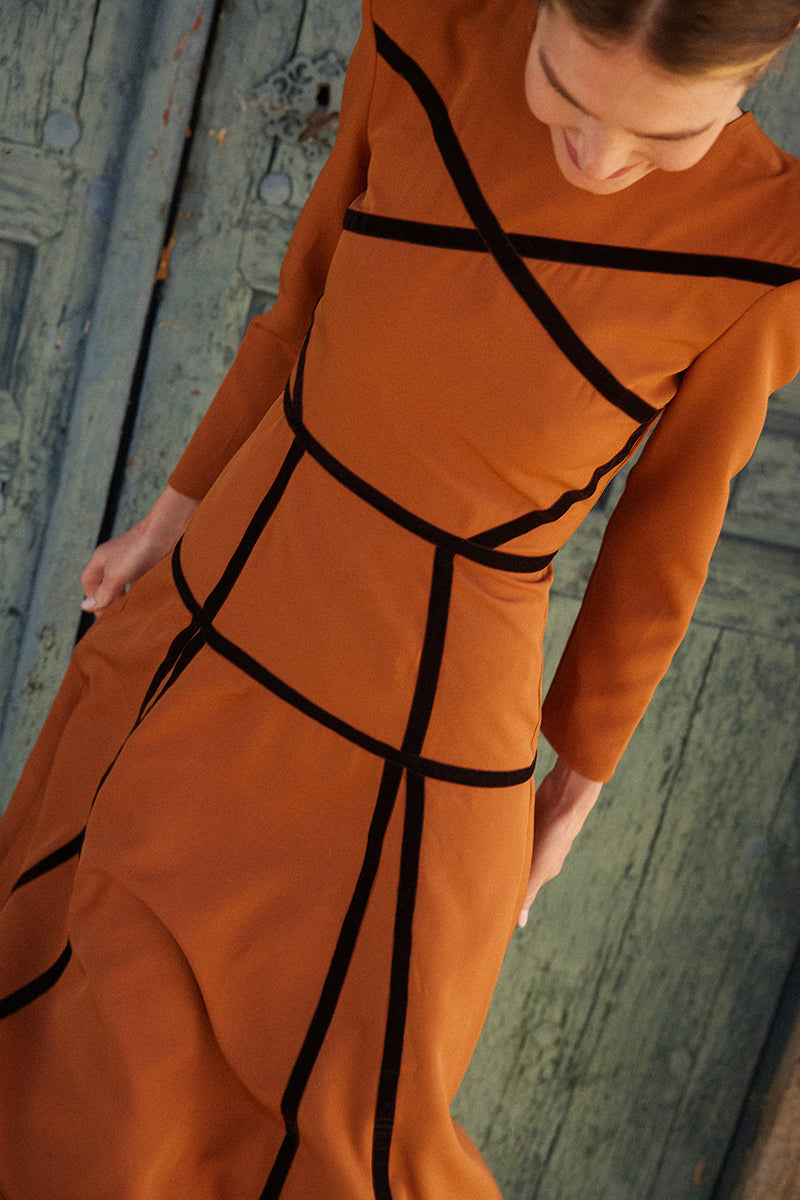 Vestido Ruana Calabaza