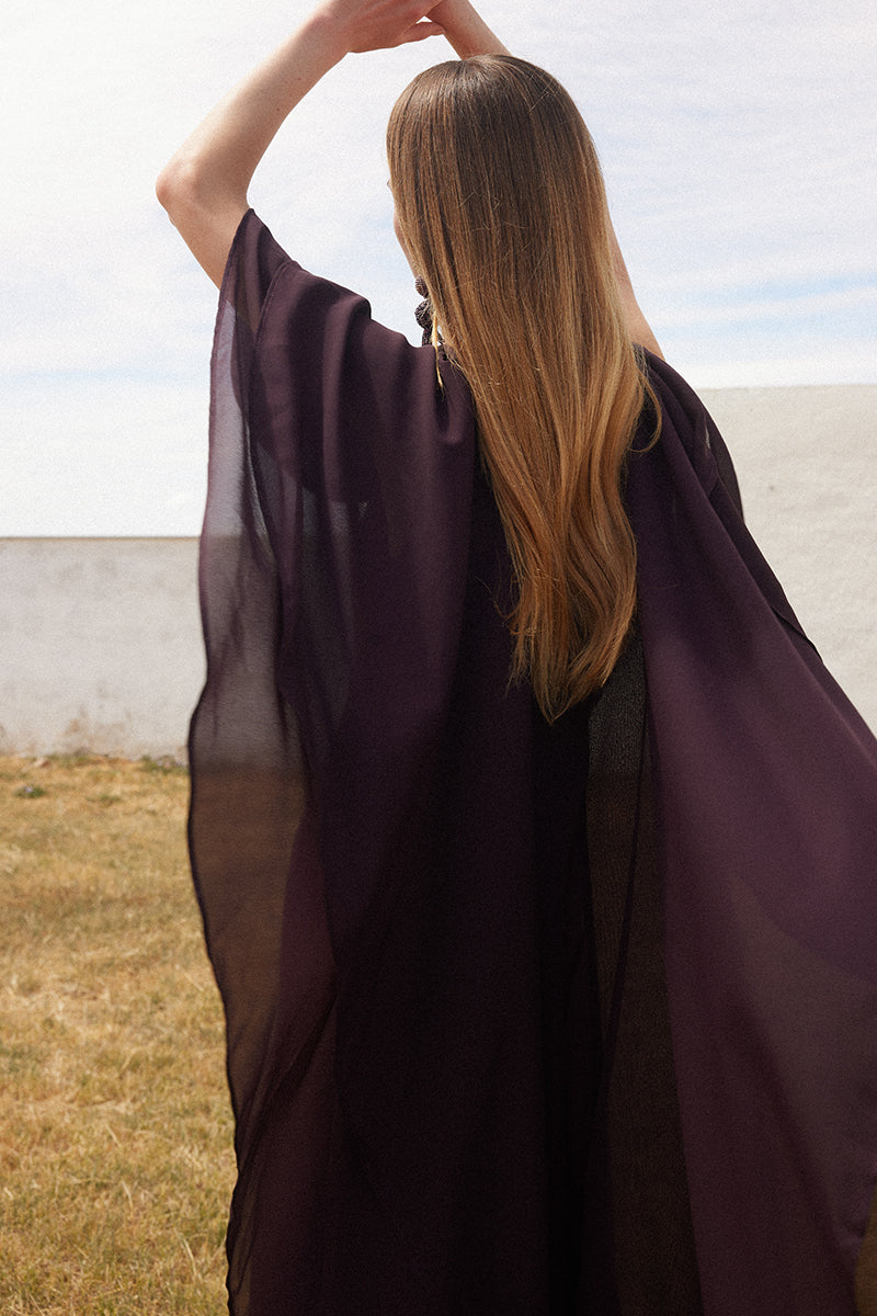 Vestido Carlota Berenjena