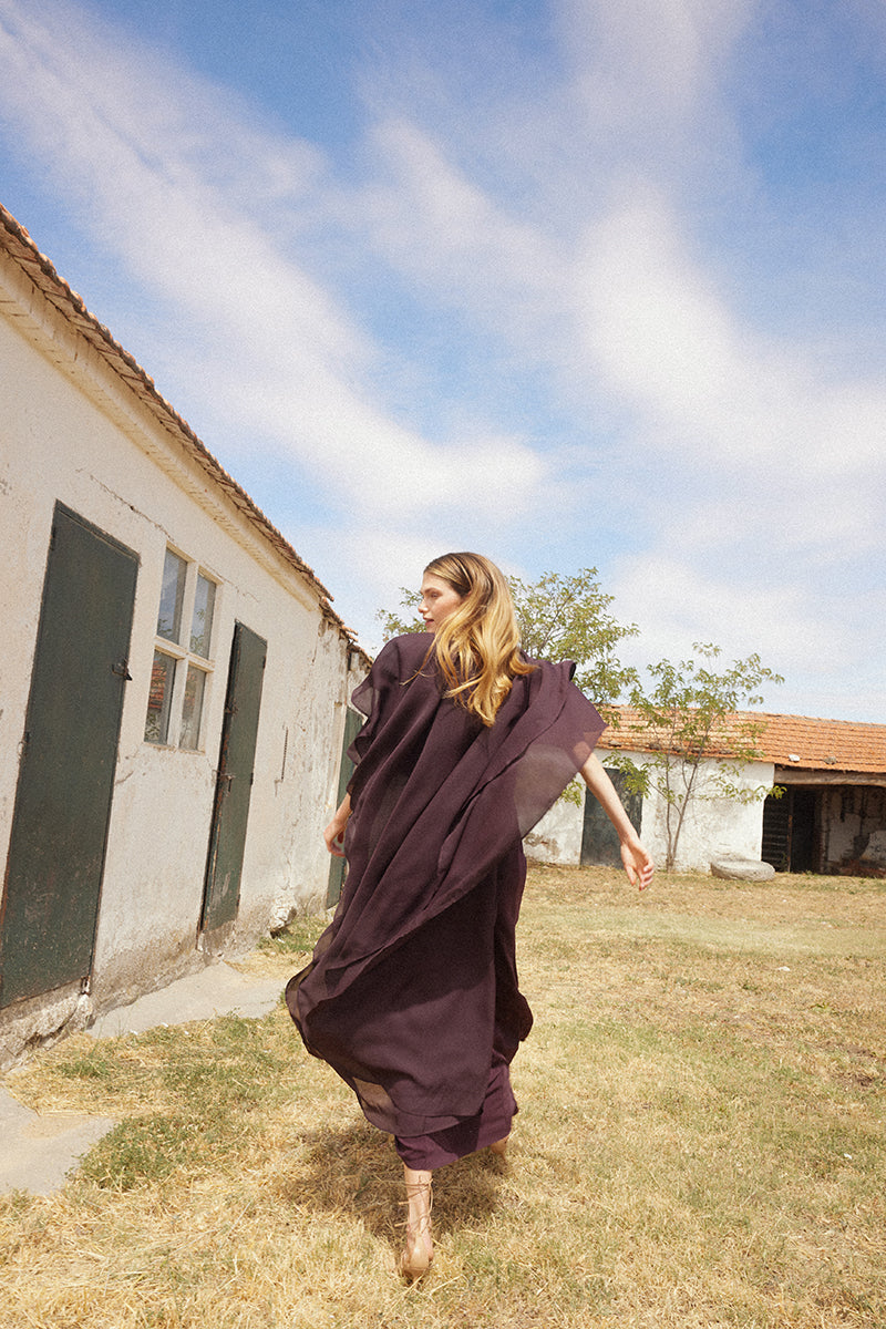 Vestido Carlota Berenjena