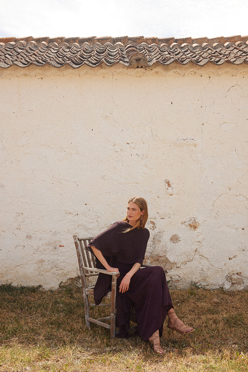 Vestido Carlota Berenjena