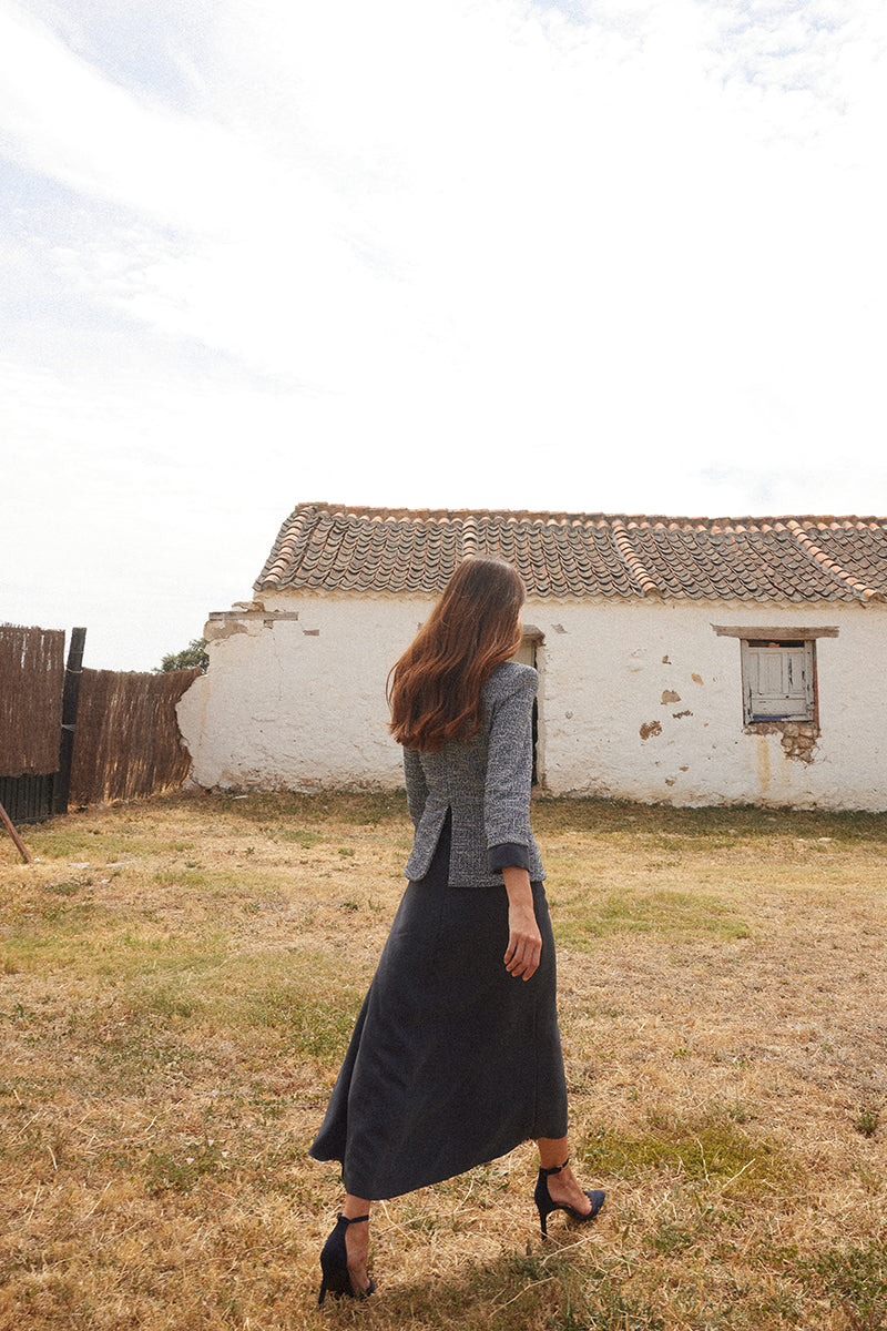 Vestido Leonor Marino
