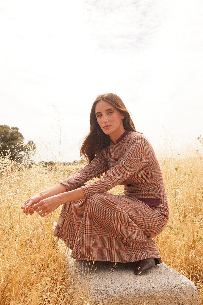 Vestido Kira Burdeos