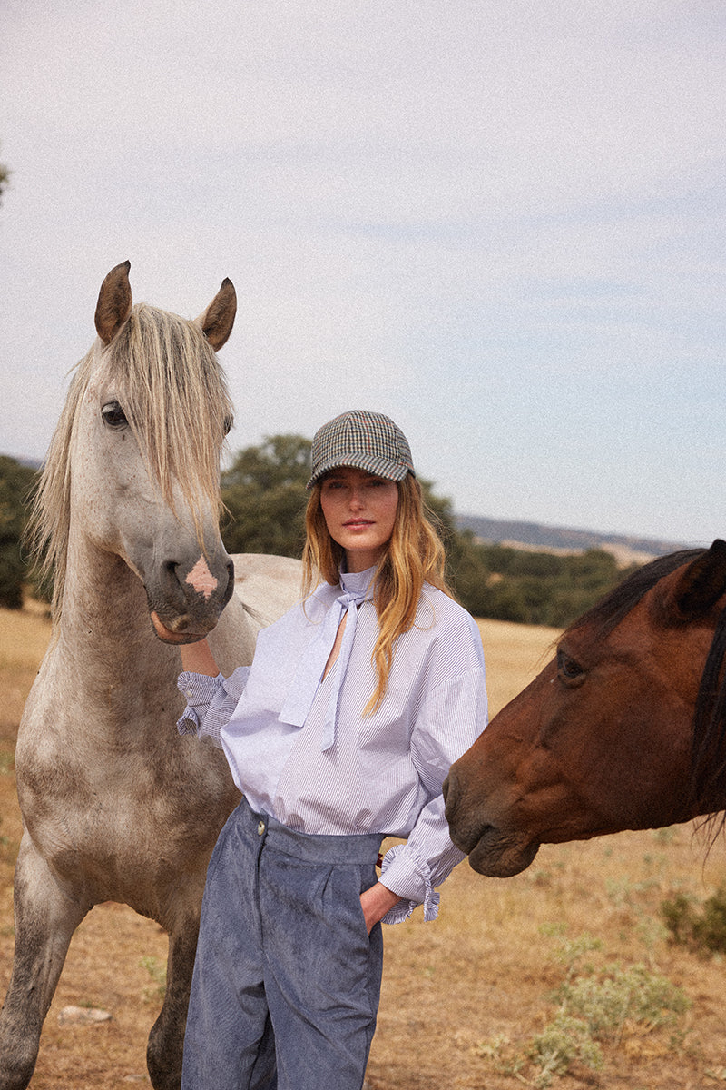 Camisa Paula celeste