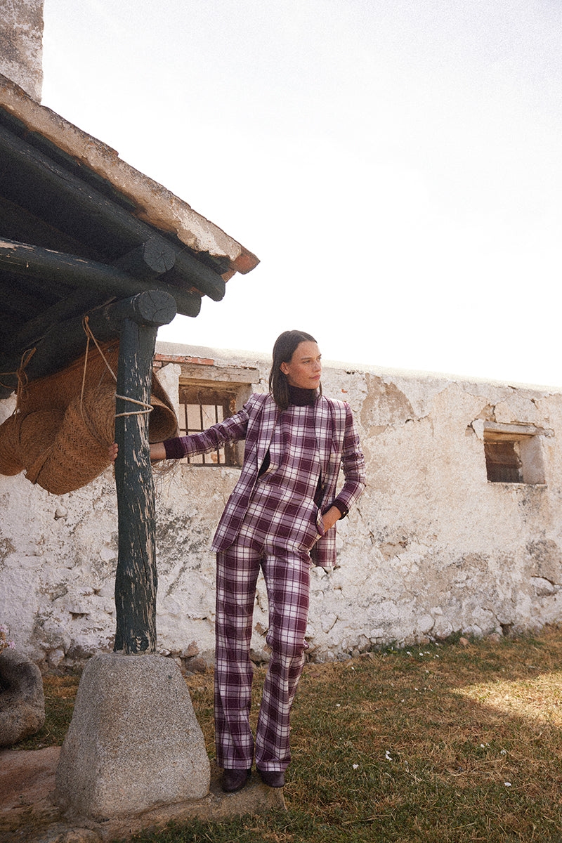 Chaqueta Malene Berenjena