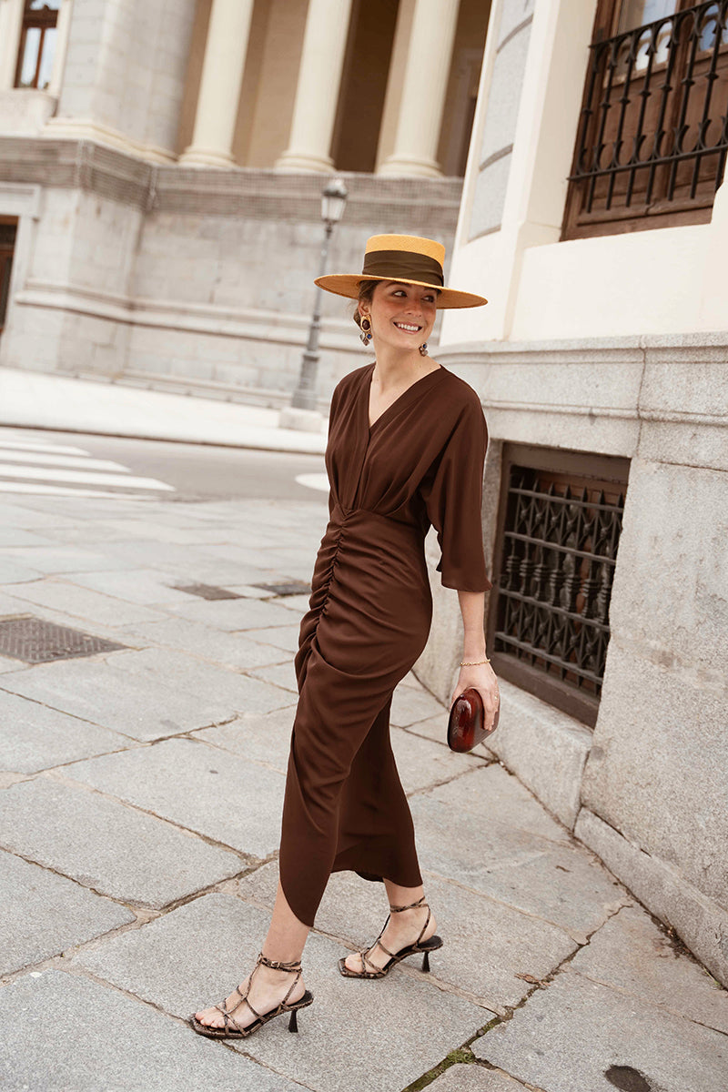 Robe Diana Marron