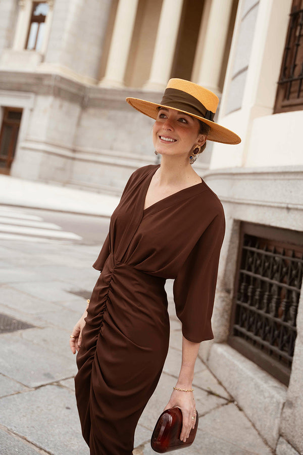 Robe Diana Marron