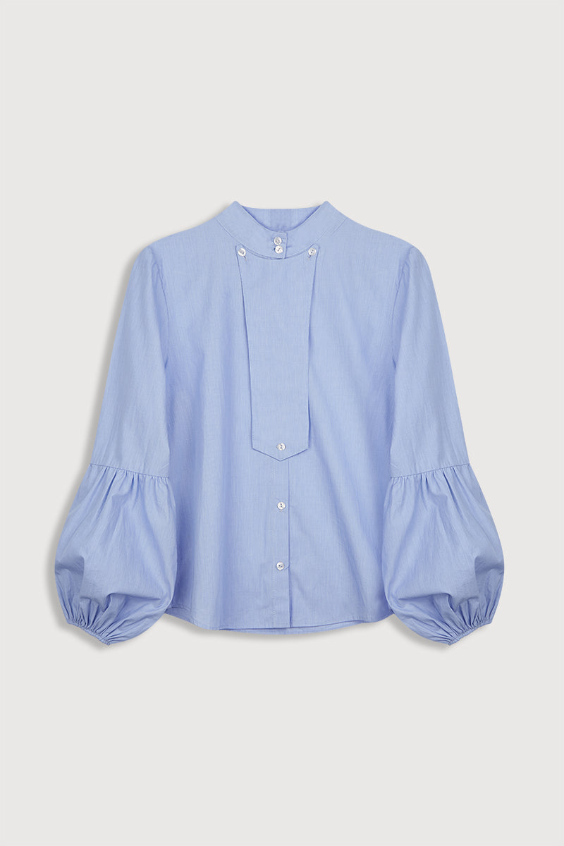 Chemise à manches bouffantes