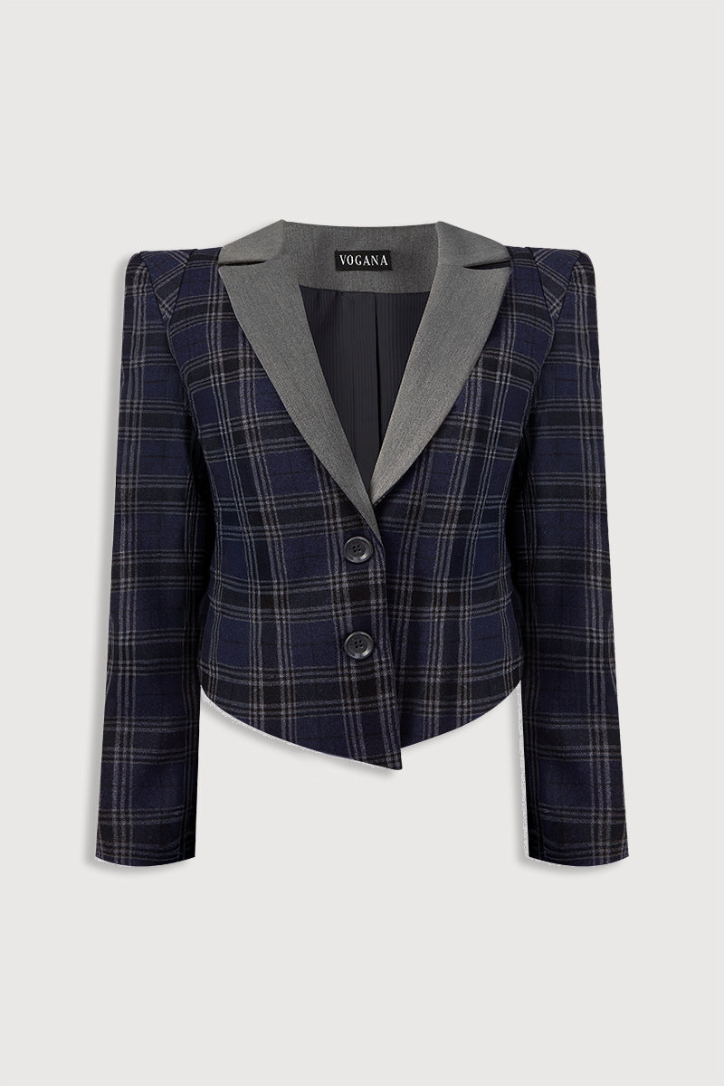 Veste Lauren à carreaux marins