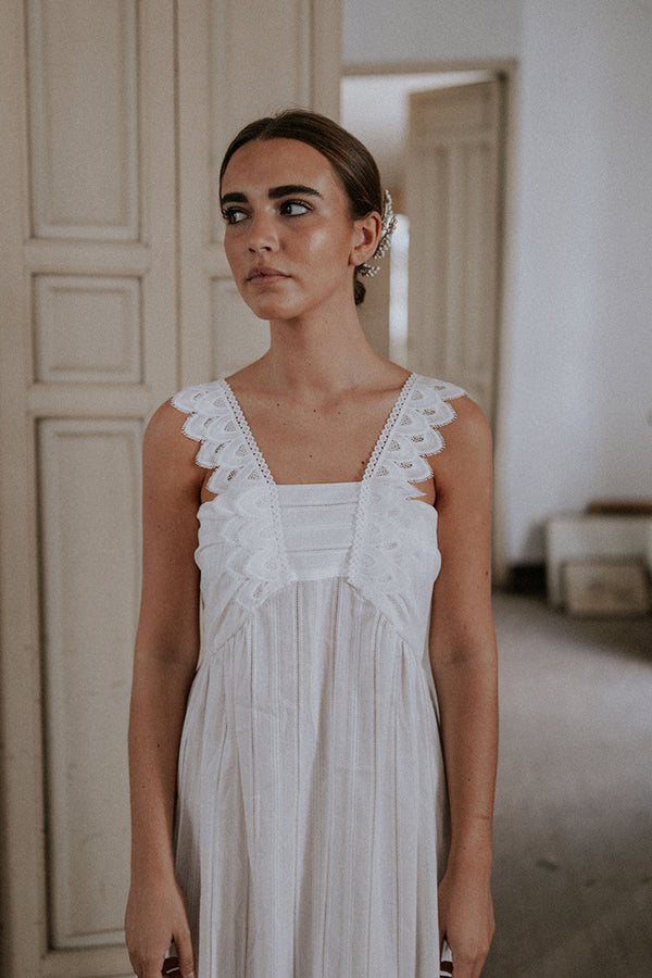 Camisón puntilla blanco