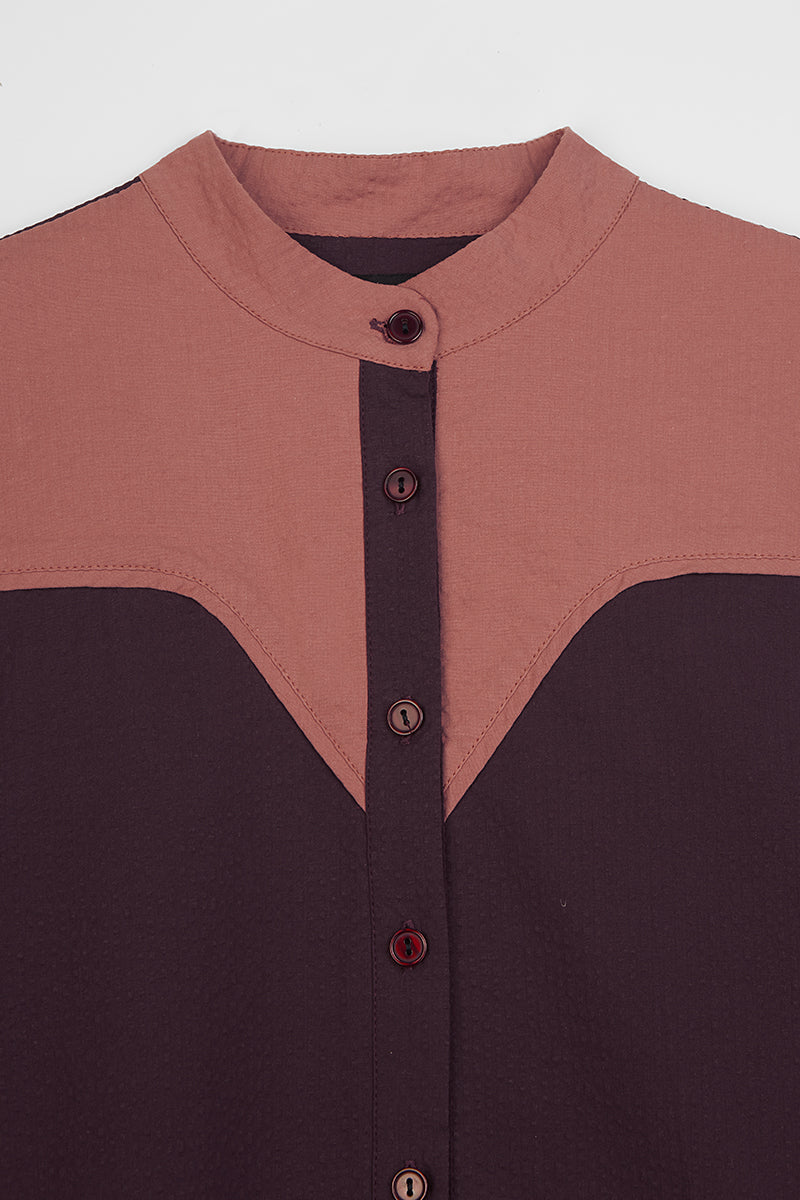 Camisa Fernanda Berenjena