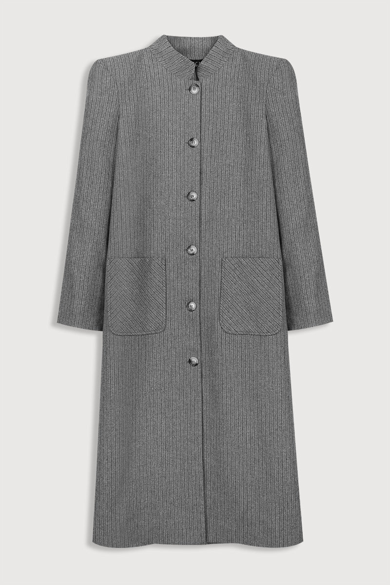 Kaftan Rayas Gris
