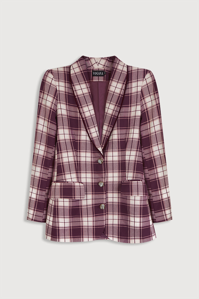 Chaqueta Malene Berenjena