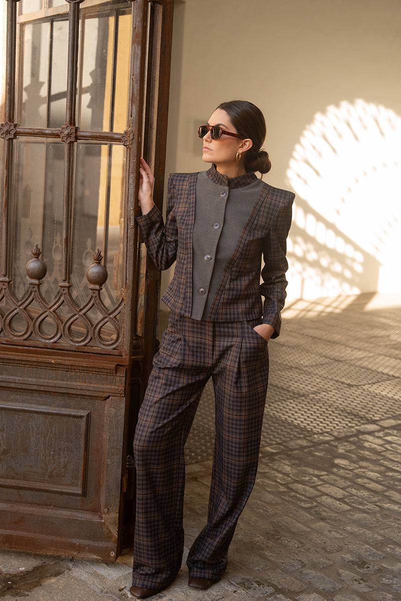 Chaqueta vega cuadros