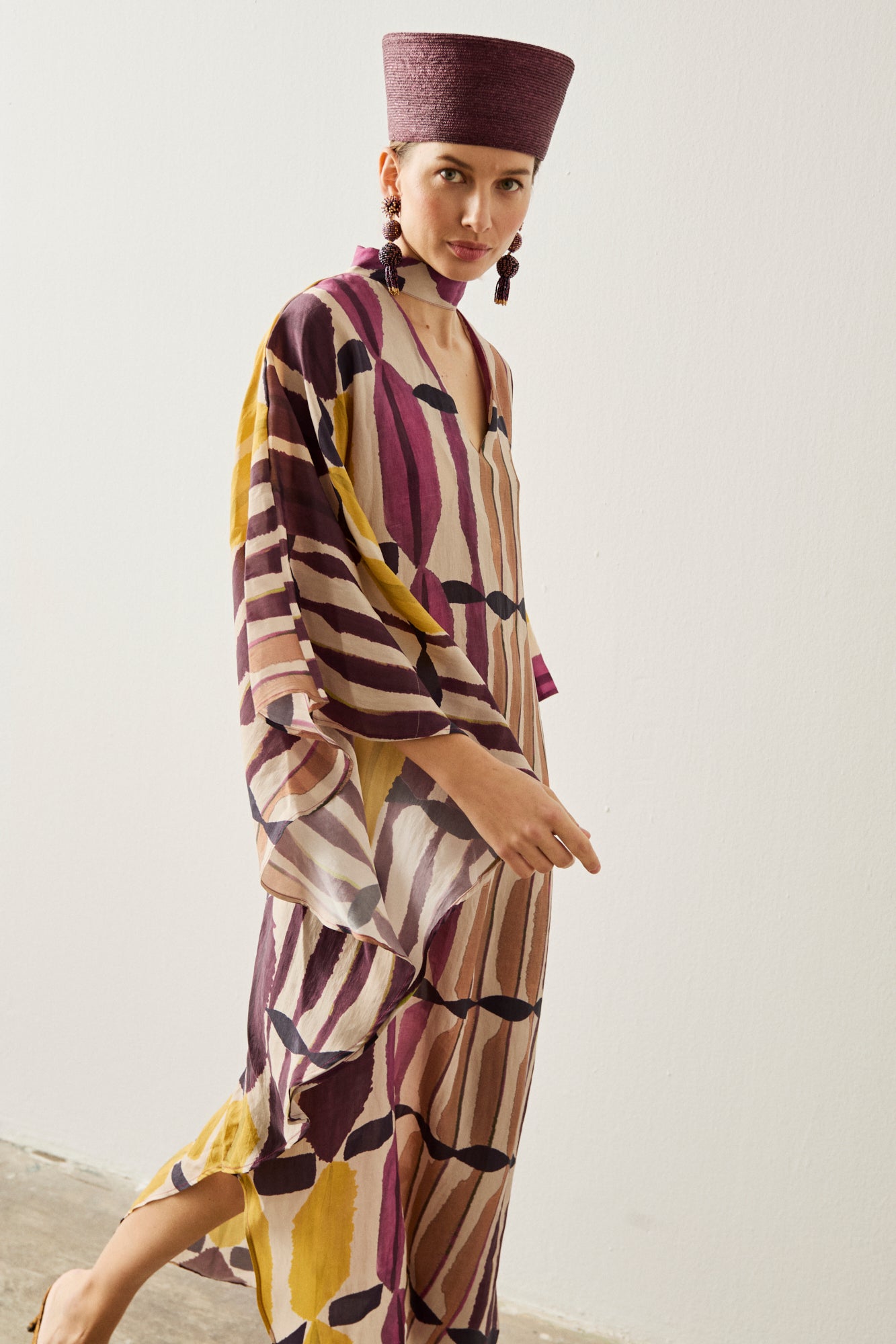 Vestido midi estampado