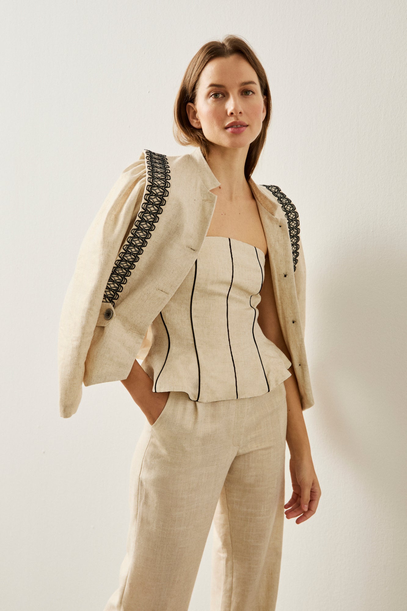 Pantalón Miren Crema