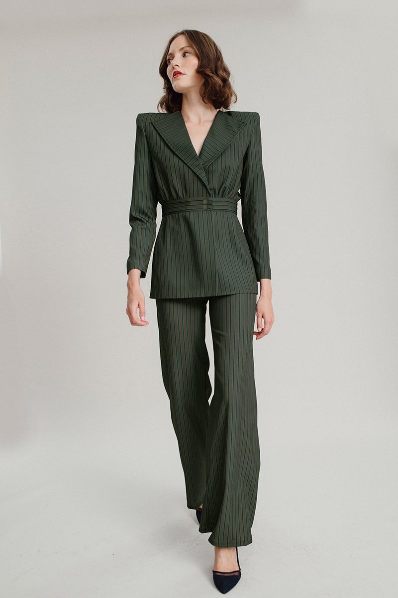 Vogana Veste Rayures Vertes