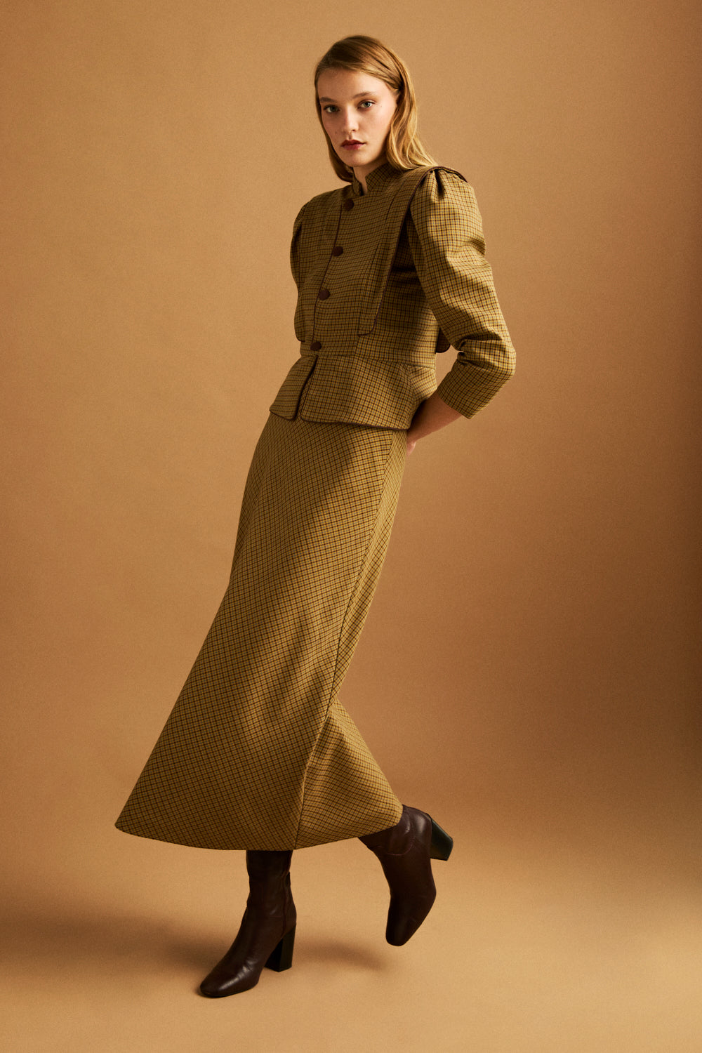 Jupe Filipa moutarde